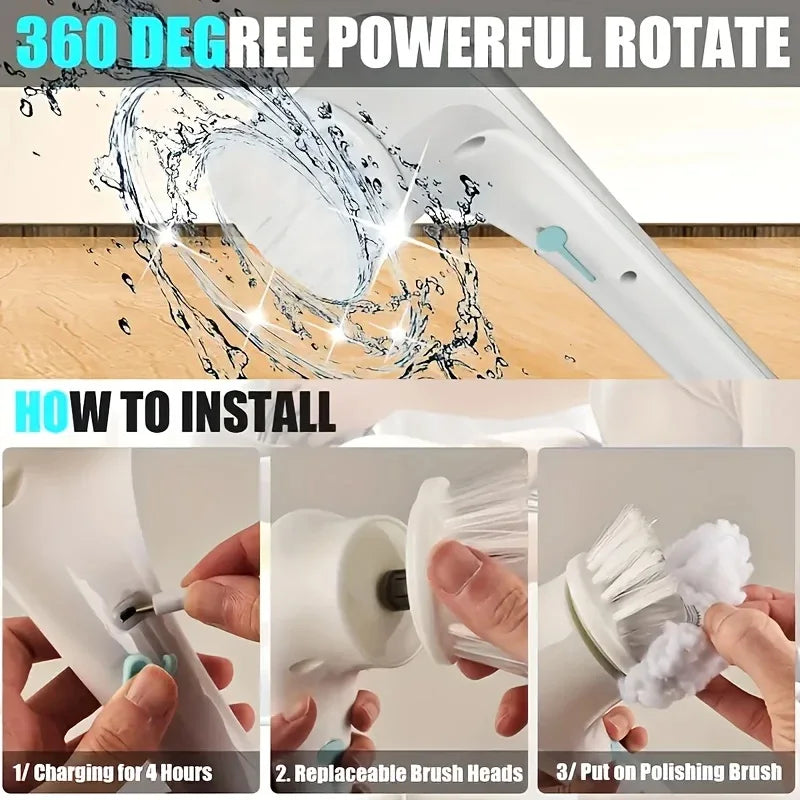 Rechargeable Electric Cleaning Brush