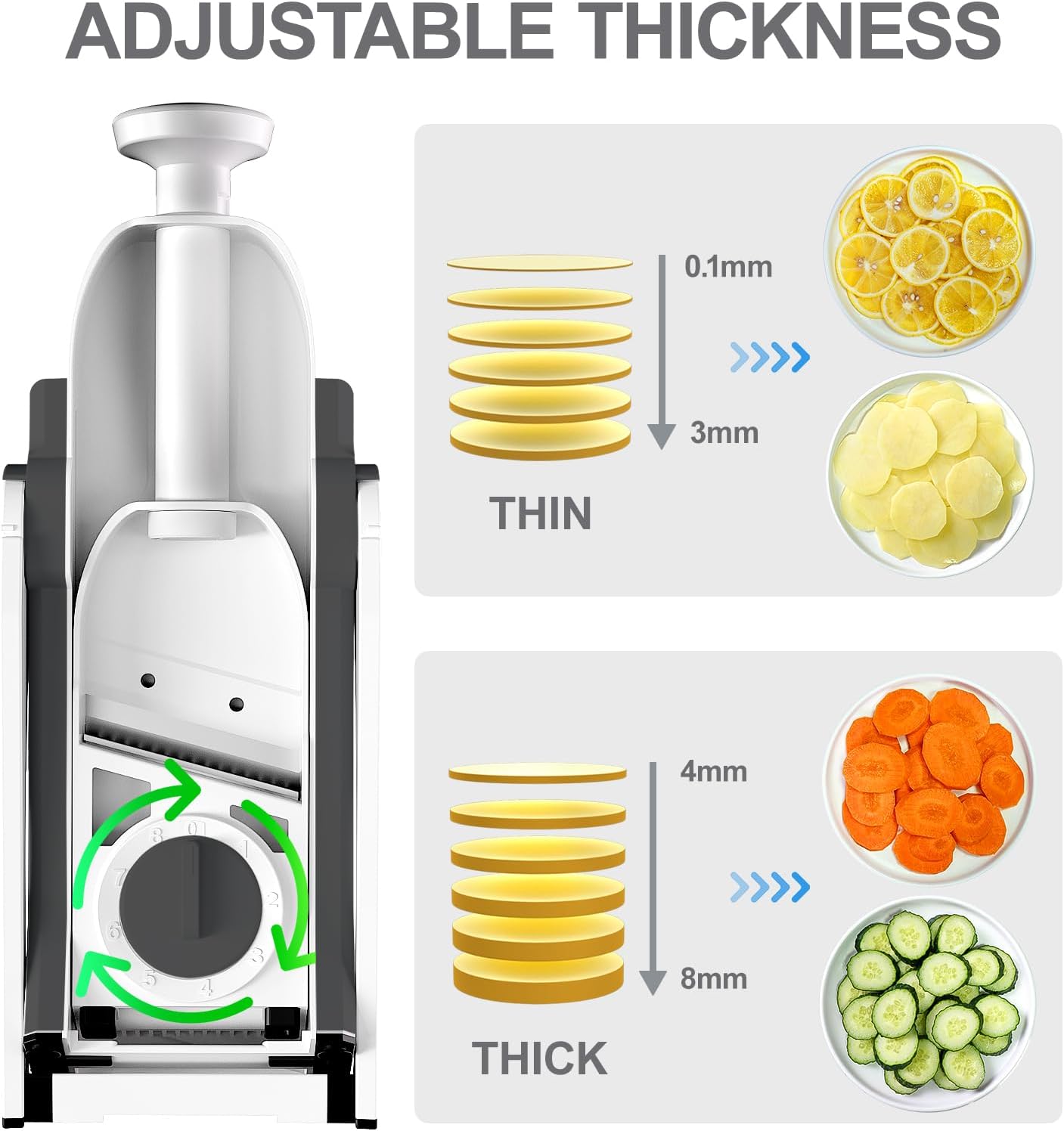 Multipurpose Mandoline Slicer & Vegetable Chopper